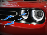 aFe Dynamic Air Scoop 2015 Dodge Challenger V6-3.6 / V8-5.7/6.4L HEMI - Blue