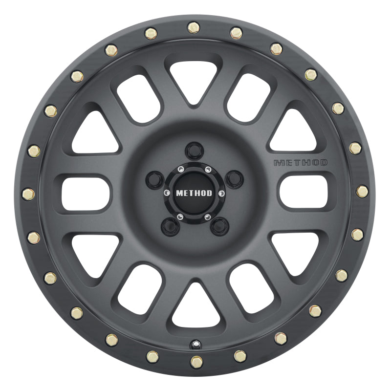 Method MR309 Grid 18x9 +18mm Offset 5x150 116.5mm CB Titanium/Black Street Loc Wheel