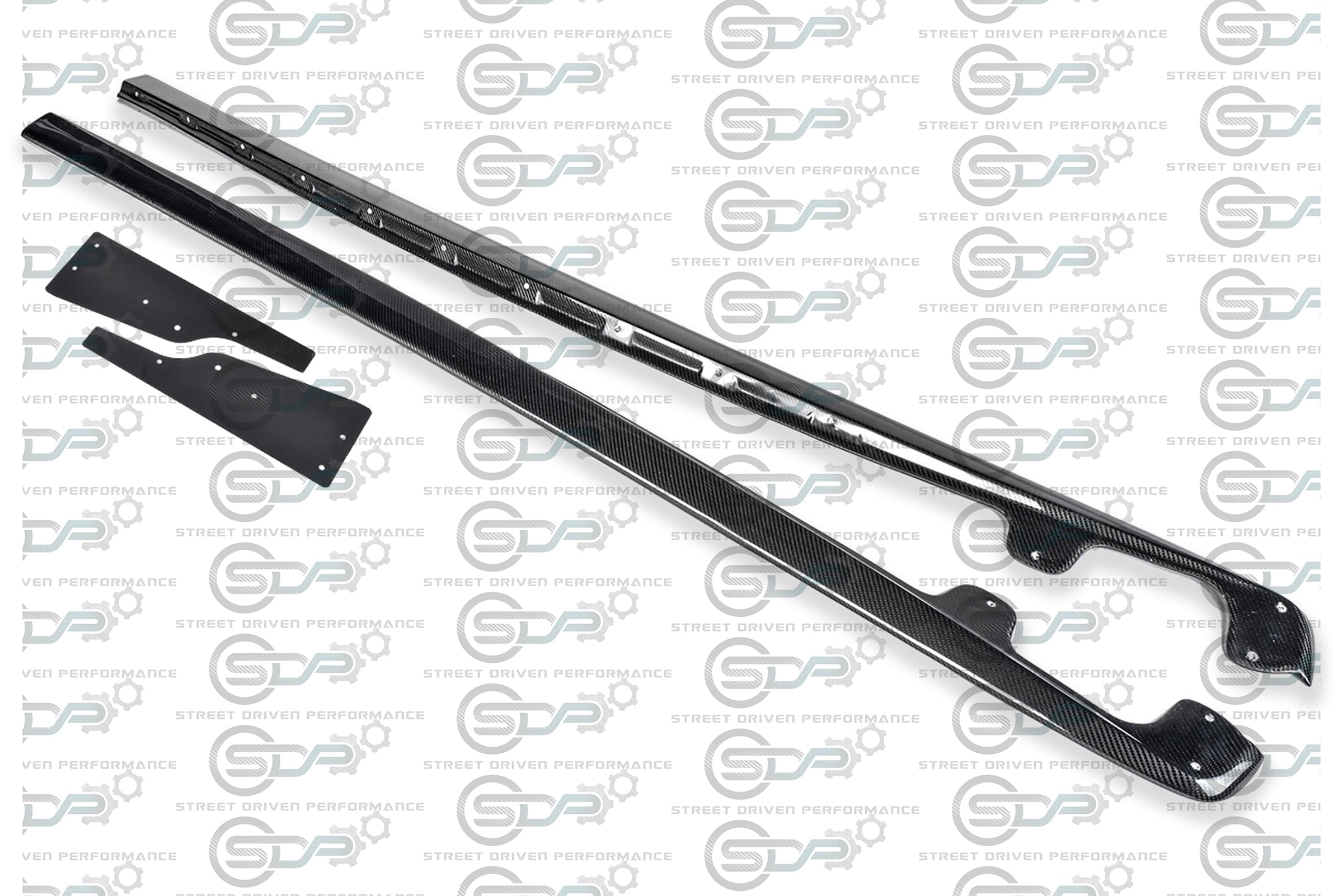 2005-2013 C6 Corvette - Base Model - ZR1 Conversion Side Skirts / Rocker Panels / Ground Effects with Mud Flaps