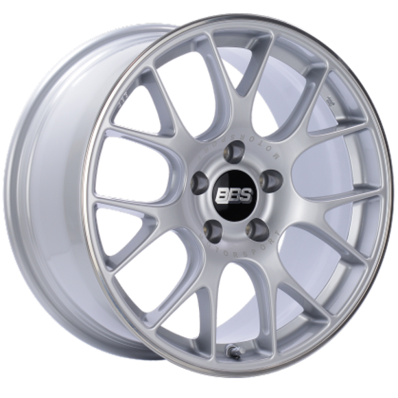 BBS CH-R 19x8 5x114.3 ET38 Brilliant Silver Polished Rim Protector Wheel -82mm PFS/Clip Required