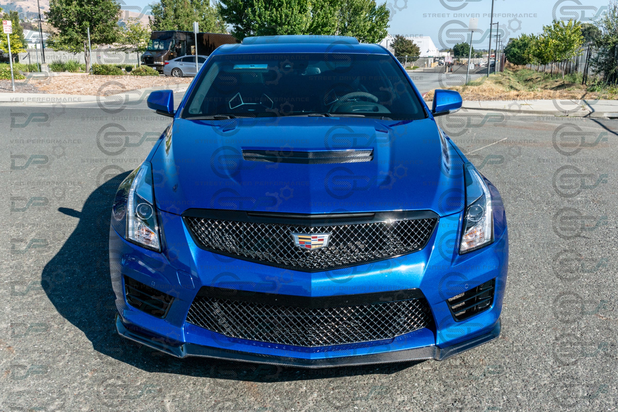 2016-2019 Cadillac ATS-V - Carbon Fiber front splitter ground effects