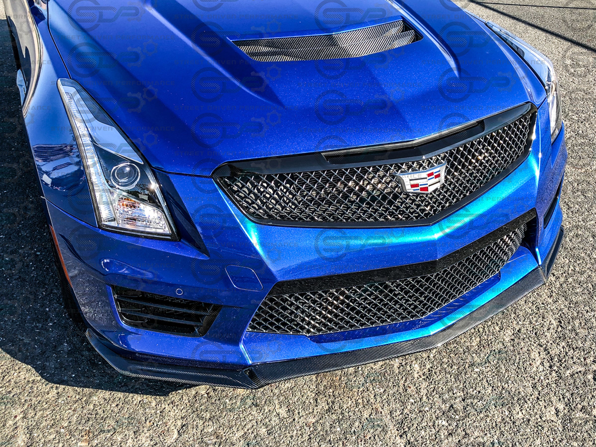 2016-2019 Cadillac ATS-V - Carbon Fiber front splitter ground effects