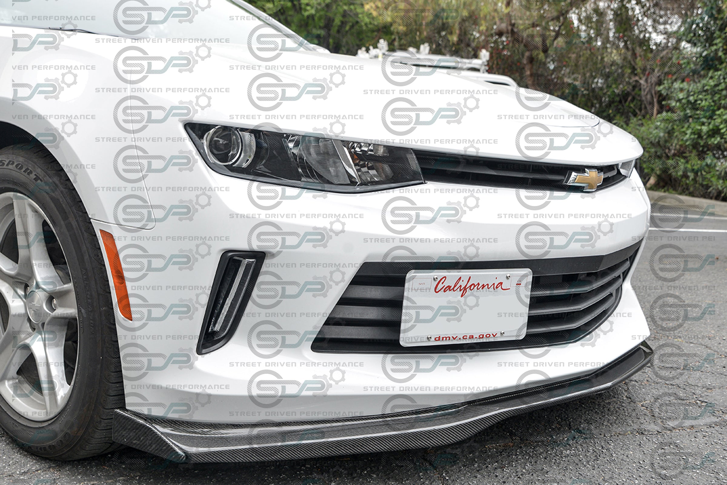 2016-2018 6th Gen Camaro - "T6 Performance Package" Carbon Fiber Front Splitter / Lip with Side Extensions Ground Effects - for all LT / LS / RS models