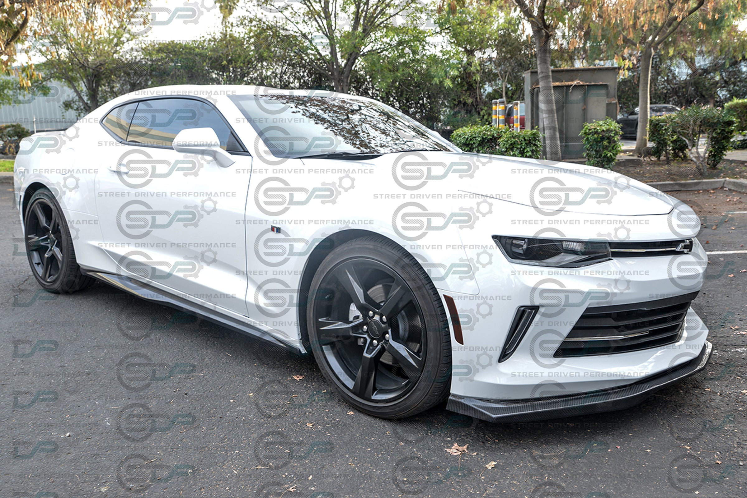 2016-2018 6th Gen Camaro - "T6 Performance Package" Carbon Fiber Front Splitter / Lip with Side Extensions Ground Effects - for all LT / LS / RS models