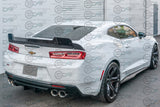 6th Gen Camaro - "1LE Track Package" Rear Trunk Spoiler with Extended Wickerbill - for all 16-18 models