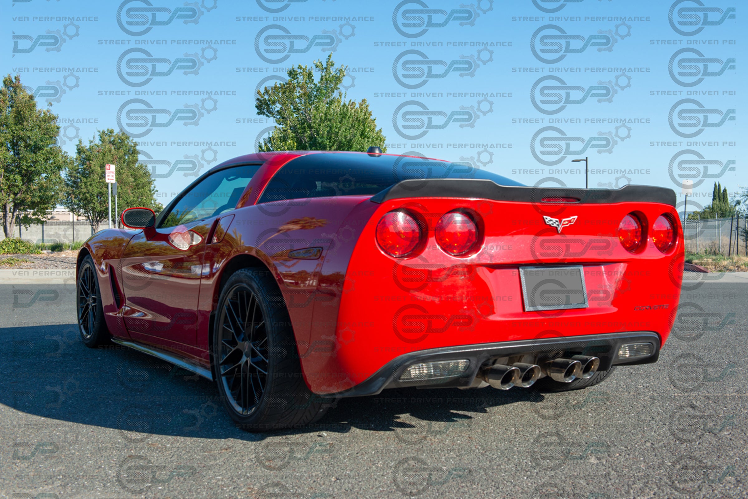 2005-2013 C6 Corvette - Extended ZR1 Style Rear Trunk Lid Spoiler Wing - for all models