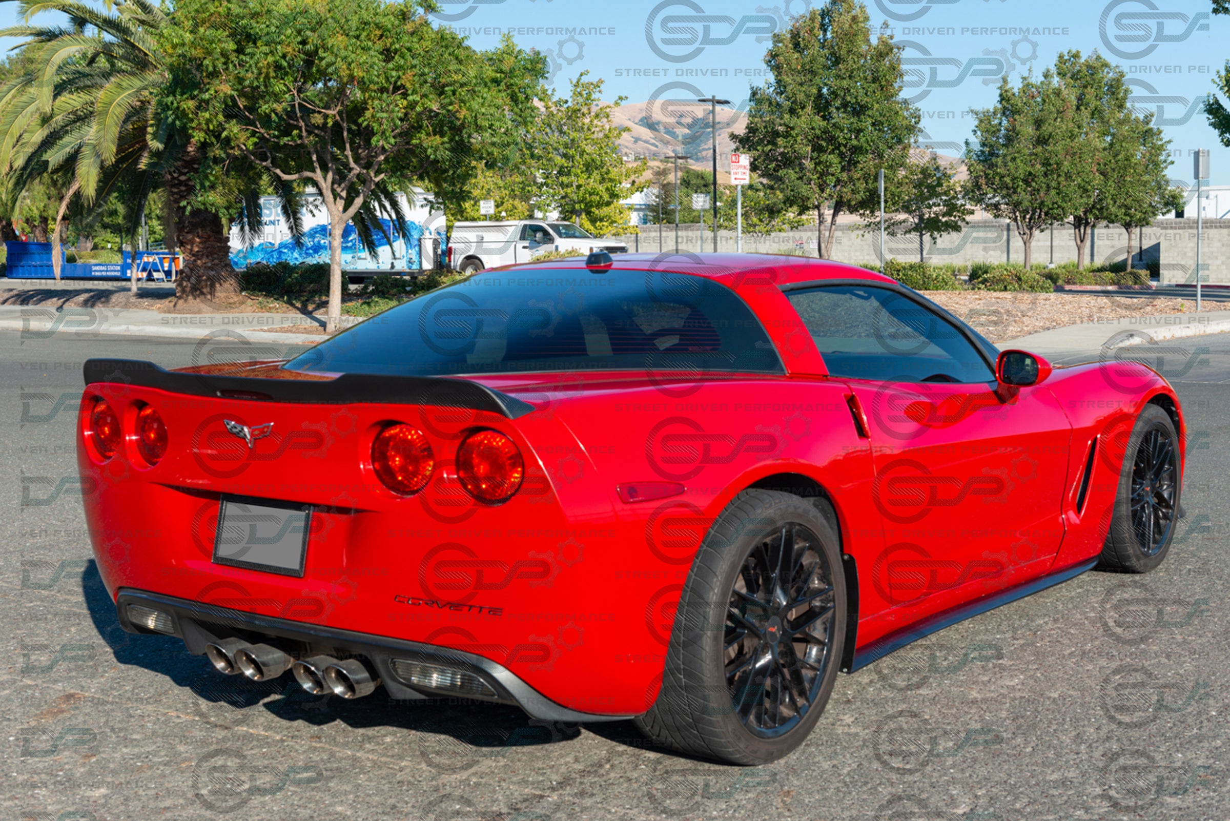 2005-2013 C6 Corvette - Extended ZR1 Style Rear Trunk Lid Spoiler Wing - for all models