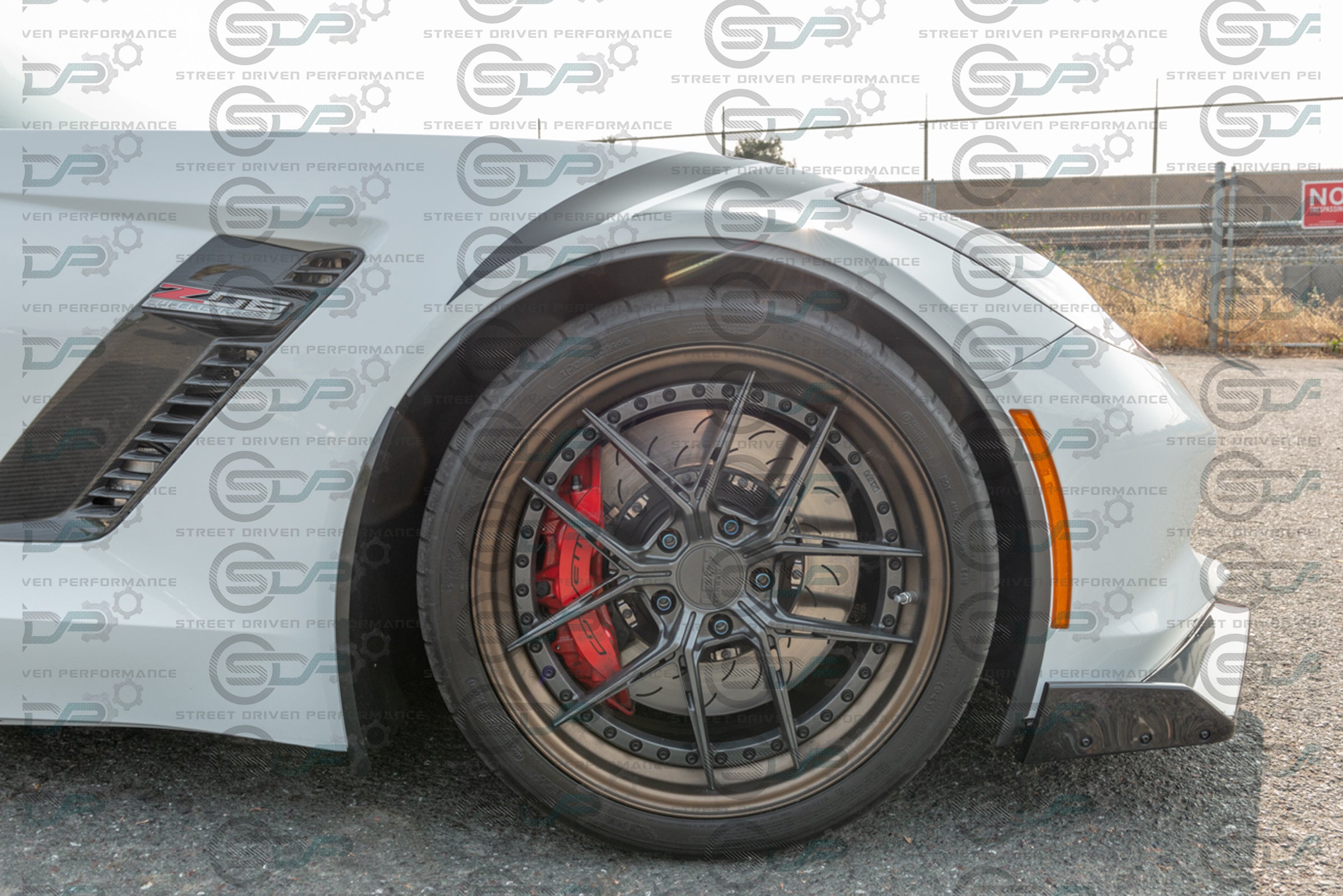 2014-2019 C7 Corvette - Extended Front & Rear Splash Guards / Mud Flaps Pair - for all models