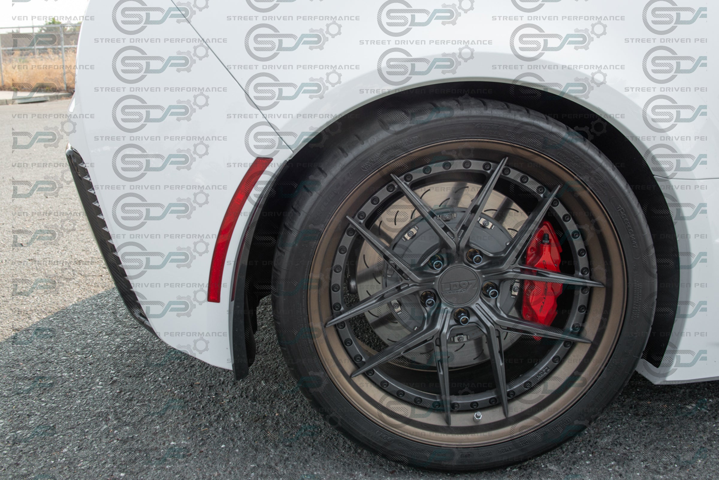 2014-2019 C7 Corvette - Extended Front & Rear Splash Guards / Mud Flaps Pair - for all models