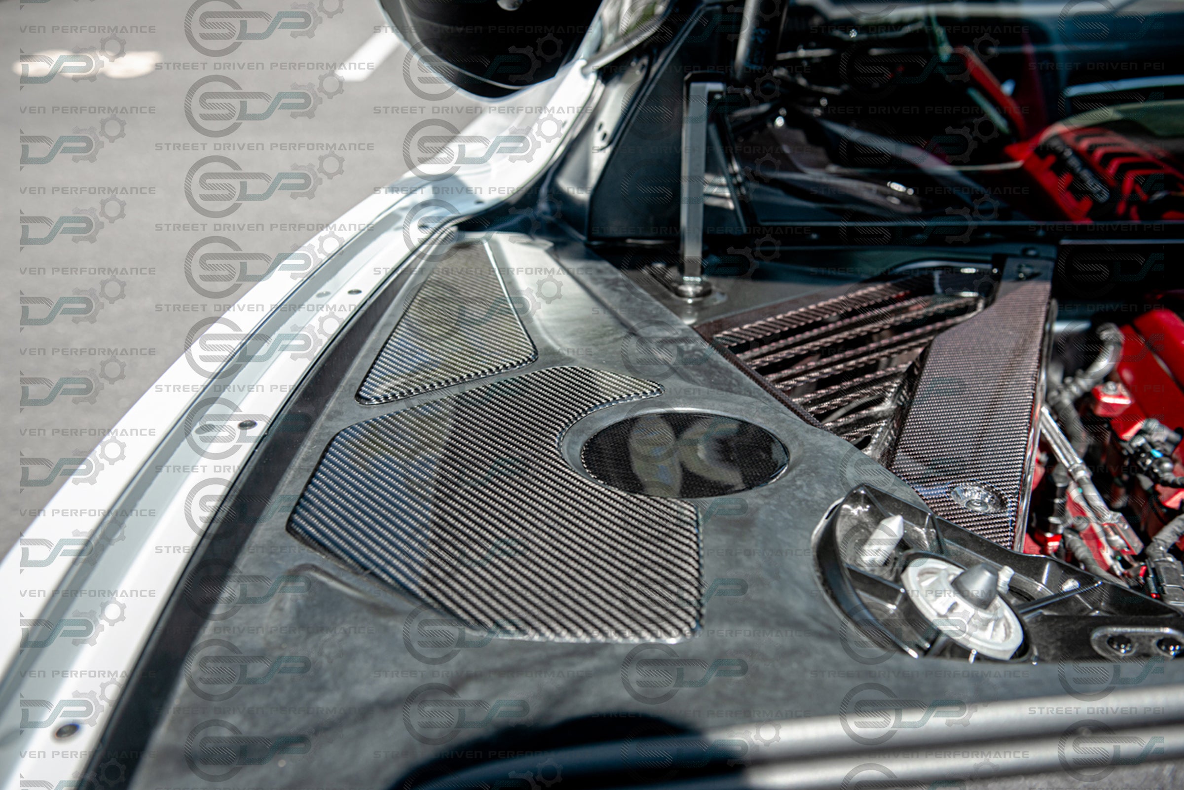 2020+ Chevrolet Corvette C8 | Carbon Fiber Engine Bay Trim