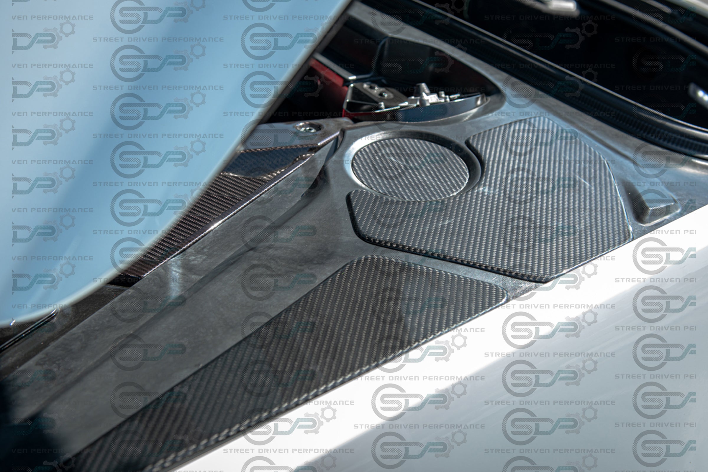 2020+ Chevrolet Corvette C8 | Carbon Fiber Engine Bay Trim