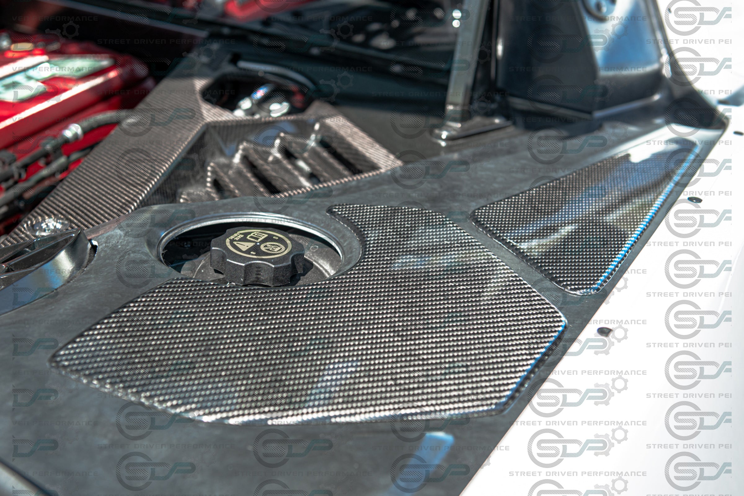 2020+ Chevrolet Corvette C8 | Carbon Fiber Engine Bay Trim