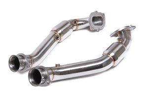 C7 Corvette - 3" Stainless Race Catted Exhaust Pipe to OEM Manifold