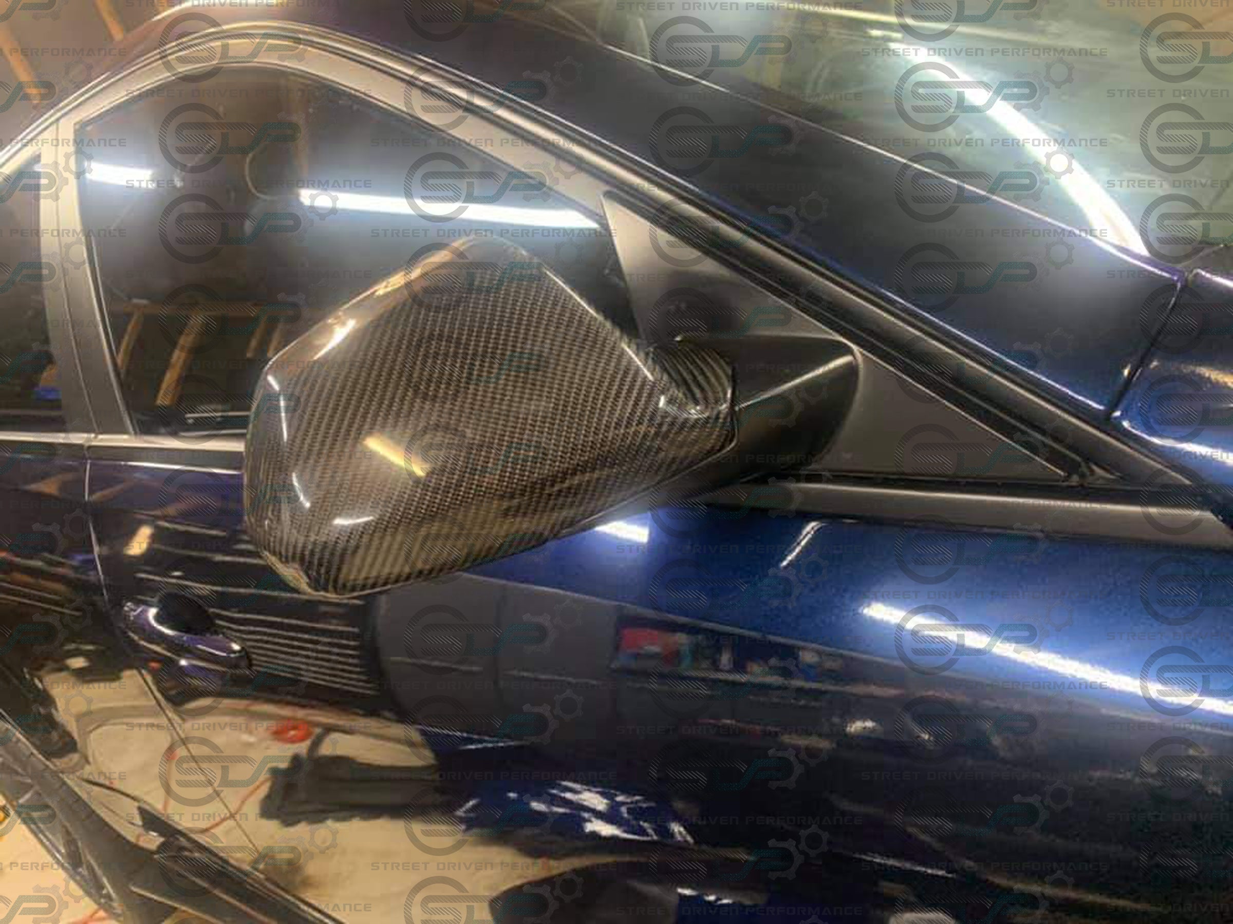 2009-2015 Cadillac CTS-V V2 | Carbon Fiber Side Mirror Cap Covers (Pair)