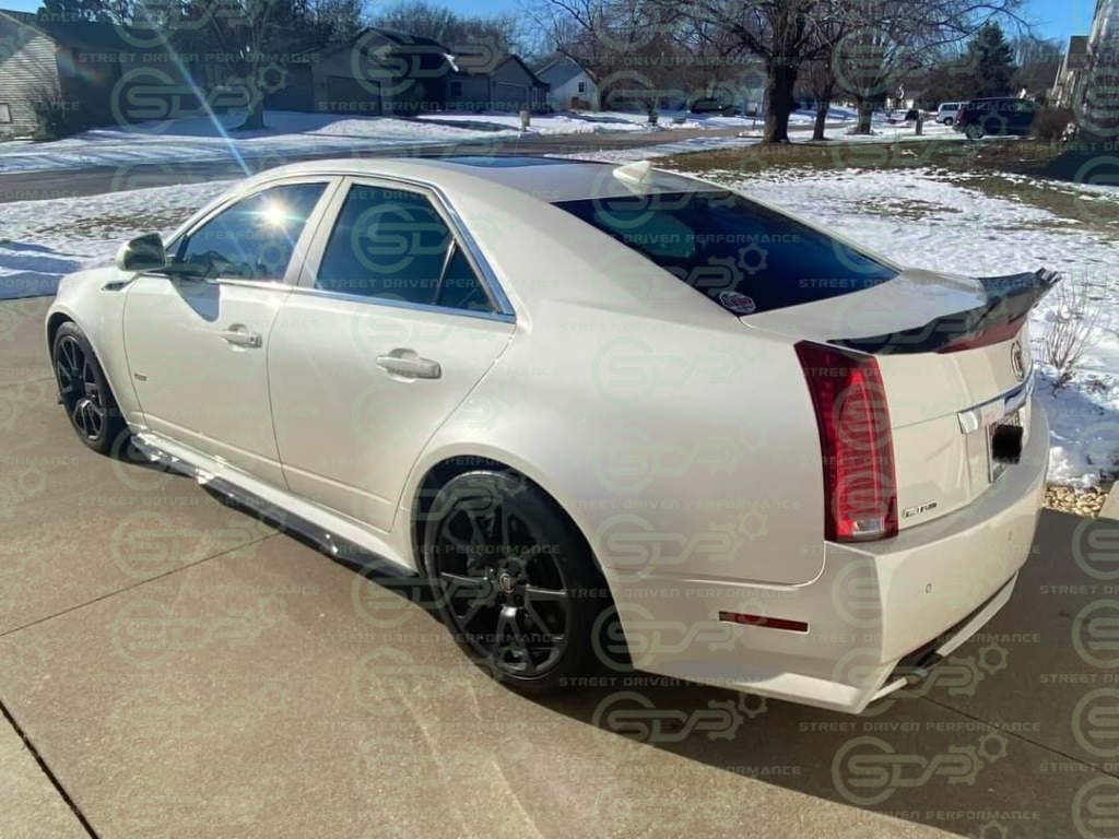 2009-2015 Cadillac CTS-V V2 | Sedan MATTE BLACK Rear Trunk Wing Wickerbill Spoiler