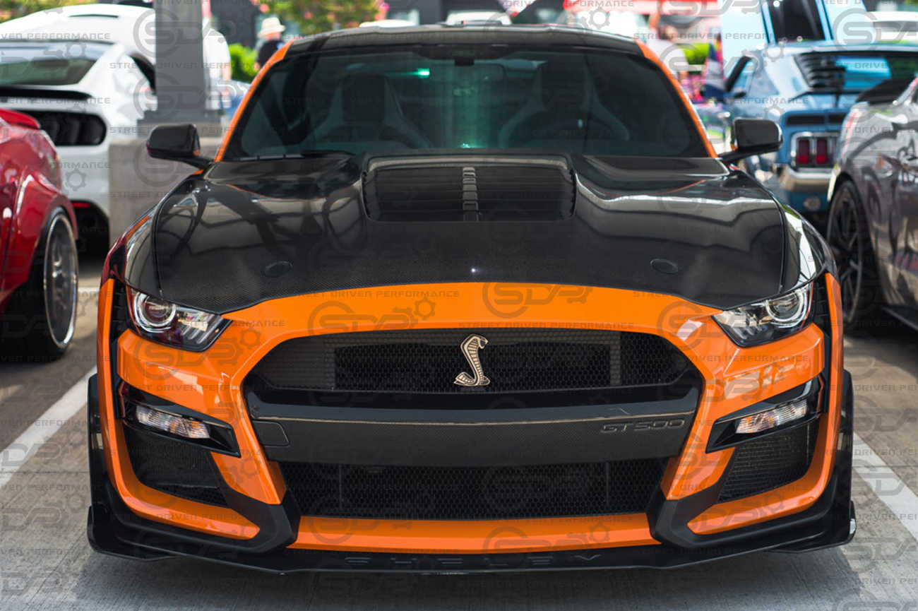 2020-2023 Ford Mustang GT500 | Factory Style Carbon Fiber/ Forged Carbon Fiber Front Hood Vent