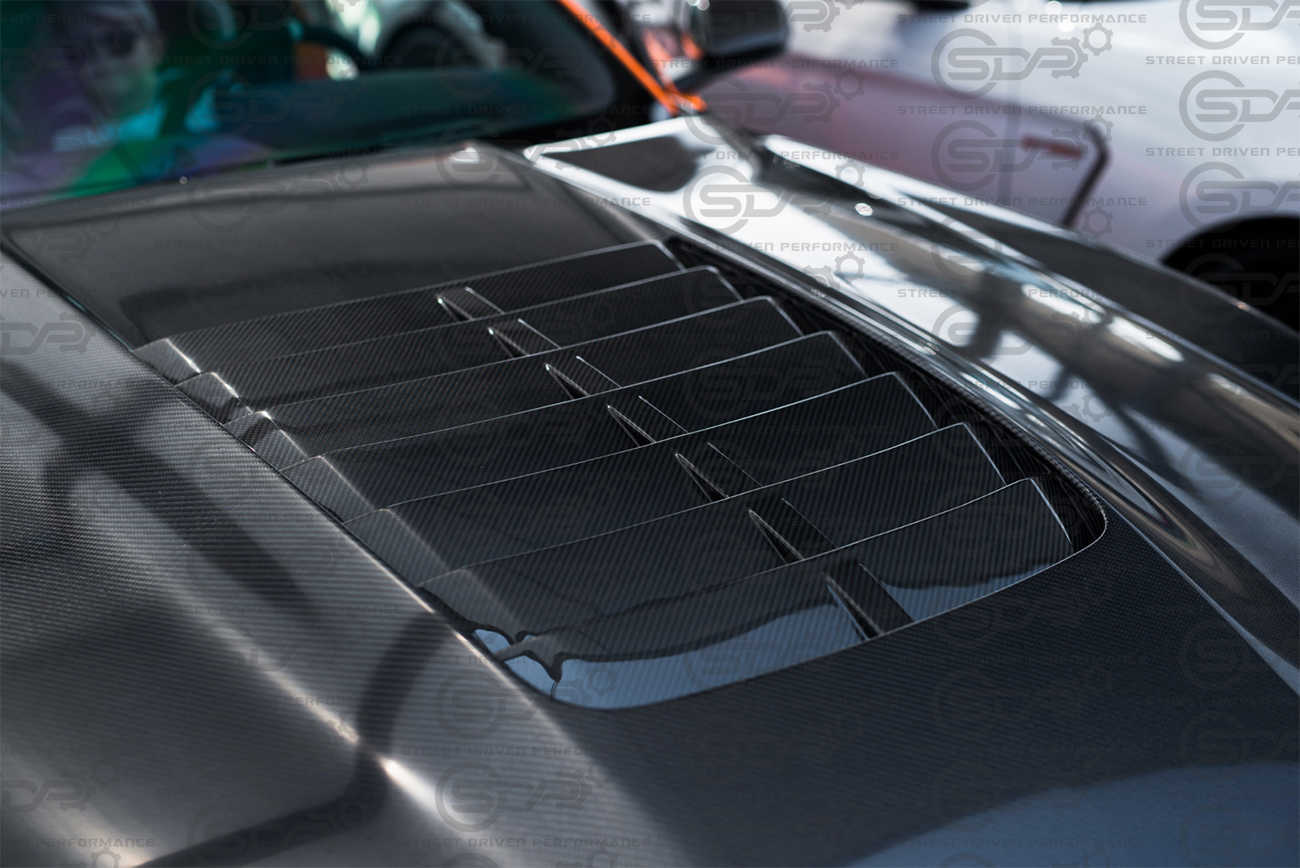 2020-2023 Ford Mustang GT500 | Factory Style Carbon Fiber/ Forged Carbon Fiber Front Hood Vent