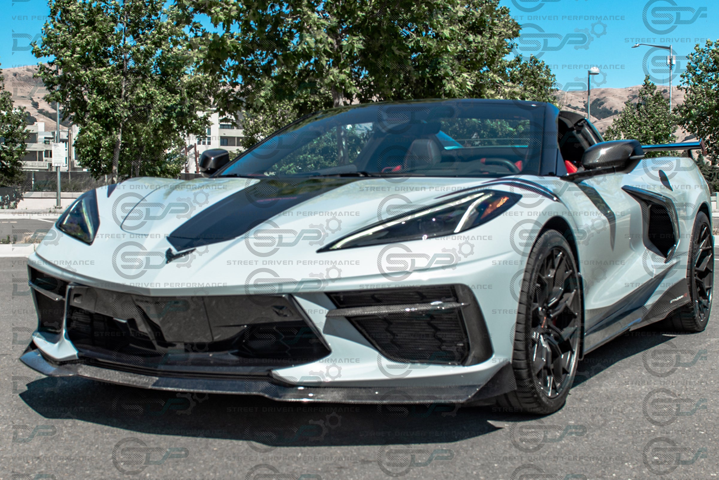*BLEMISHED-DISCOUNTED* 2020+ C8 Corvette - CARBON FIBER "5VM Style" Splitter / Lip Ground Effects