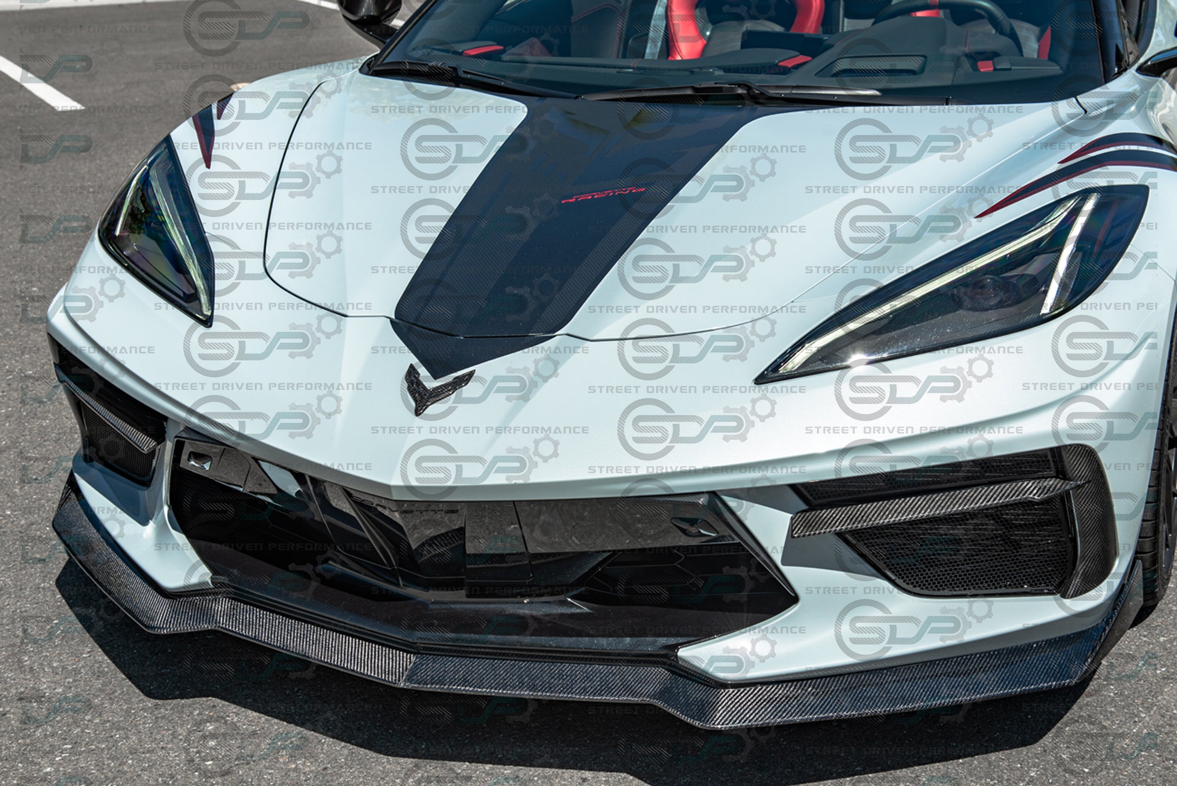*BLEMISHED-DISCOUNTED* 2020+ C8 Corvette - CARBON FIBER "5VM Style" Splitter / Lip Ground Effects