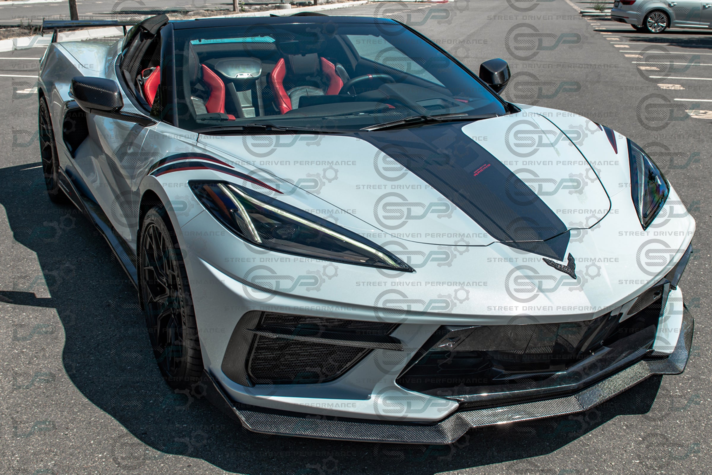 *BLEMISHED-DISCOUNTED* 2020+ C8 Corvette - CARBON FIBER "5VM Style" Splitter / Lip Ground Effects