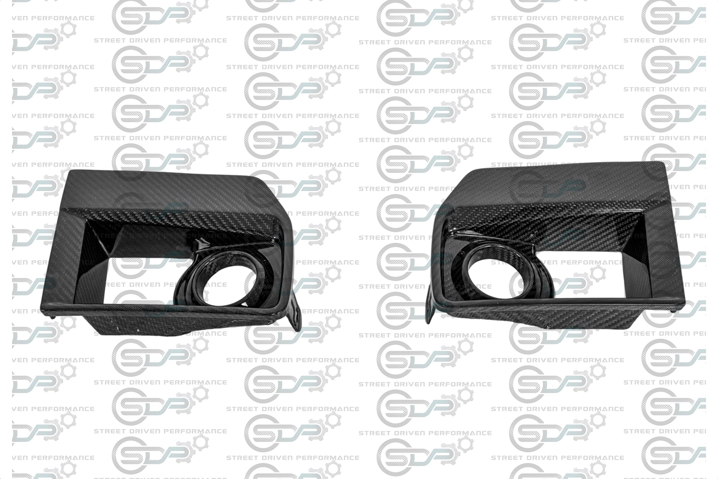 2009-2015 CTS-V V2 - Carbon Fiber Fog Light Bezels / Covers