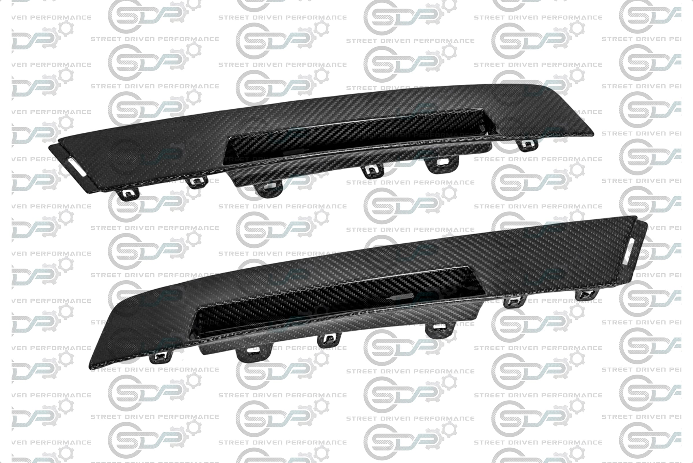 2009-2015 CTS-V V2 Coupe - Carbon Fiber Rear Bumper Inserts / Reflector Housings