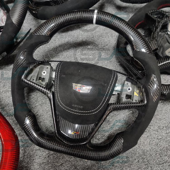 ATS & ATS-V Custom Carbon Fiber Steering Wheel with options