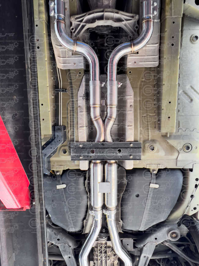 10-15 Camaro Coupe | T304 3" Piping 4" Slant-Cut Tips Cat Back Full Exhaust