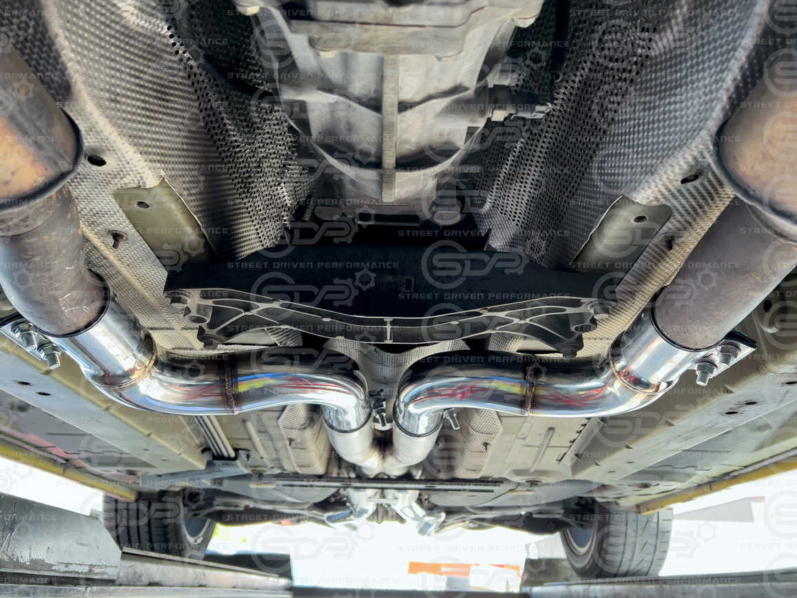 10-15 Camaro Coupe | T304 3" Piping 4" Slant-Cut Tips Cat Back Full Exhaust