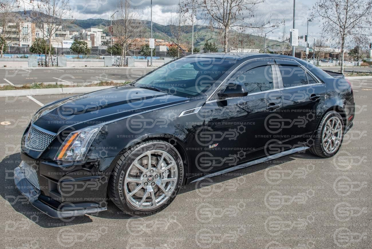 2008-2013 Cadillac CTS | Smoke Tinted Window Rain Deflectors Visors
