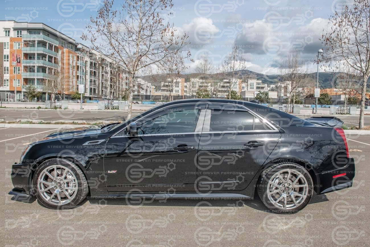 2008-2013 Cadillac CTS | Smoke Tinted Window Rain Deflectors Visors