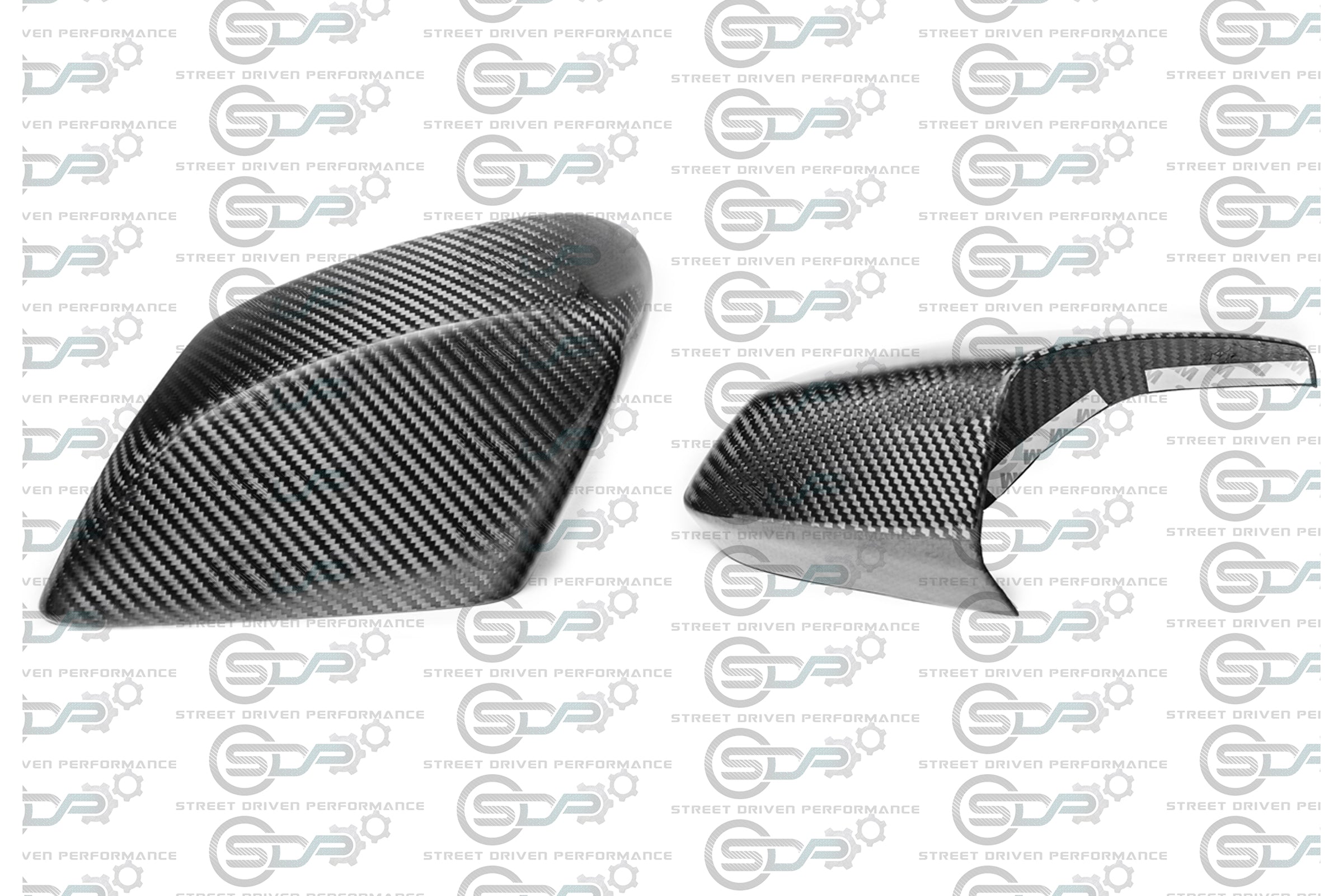 2020+ C8 Corvette - Carbon Fiber Tape-On Top and Bottom Mirror Covers