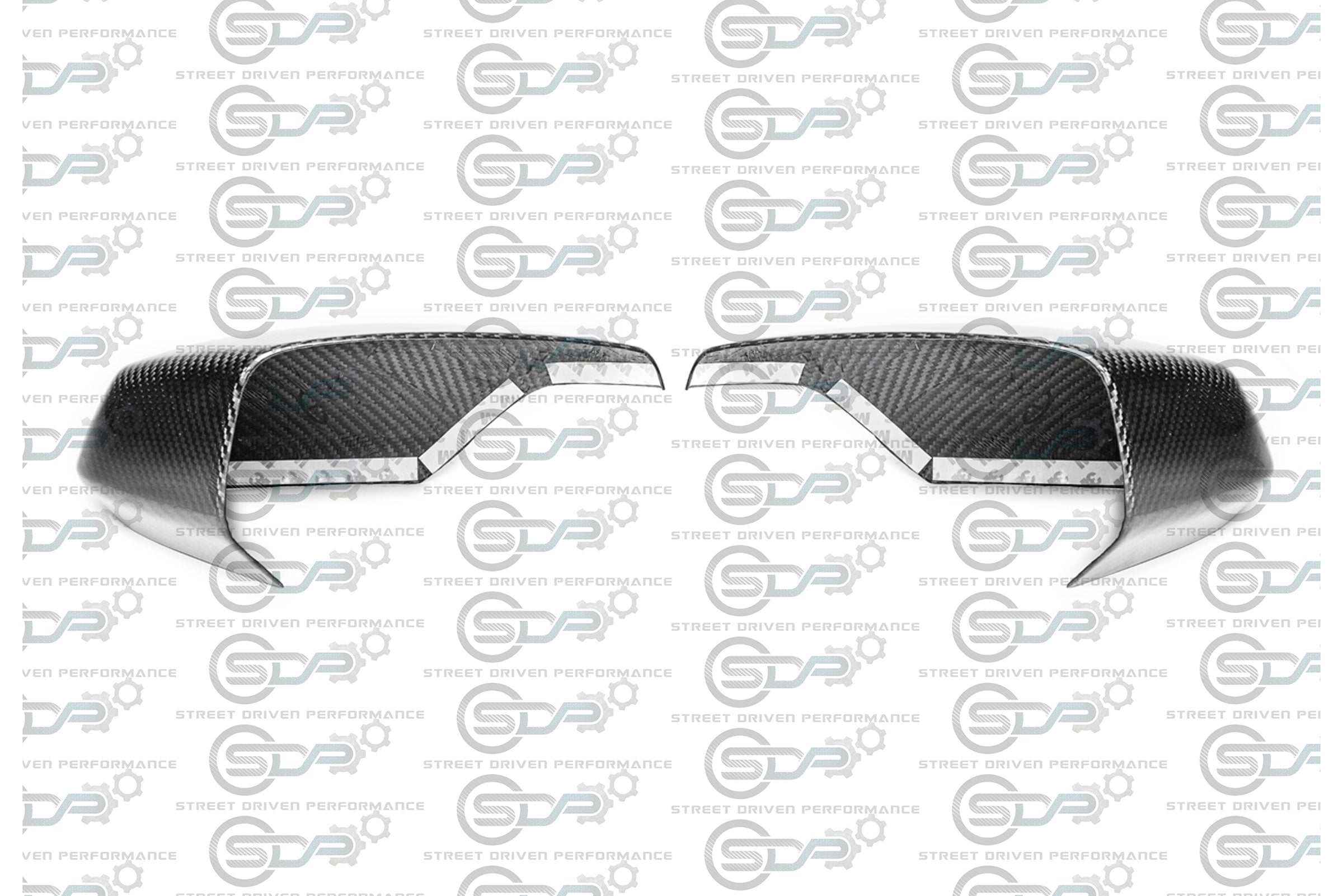 2020+ C8 Corvette - Carbon Fiber Tape-On Top and Bottom Mirror Covers