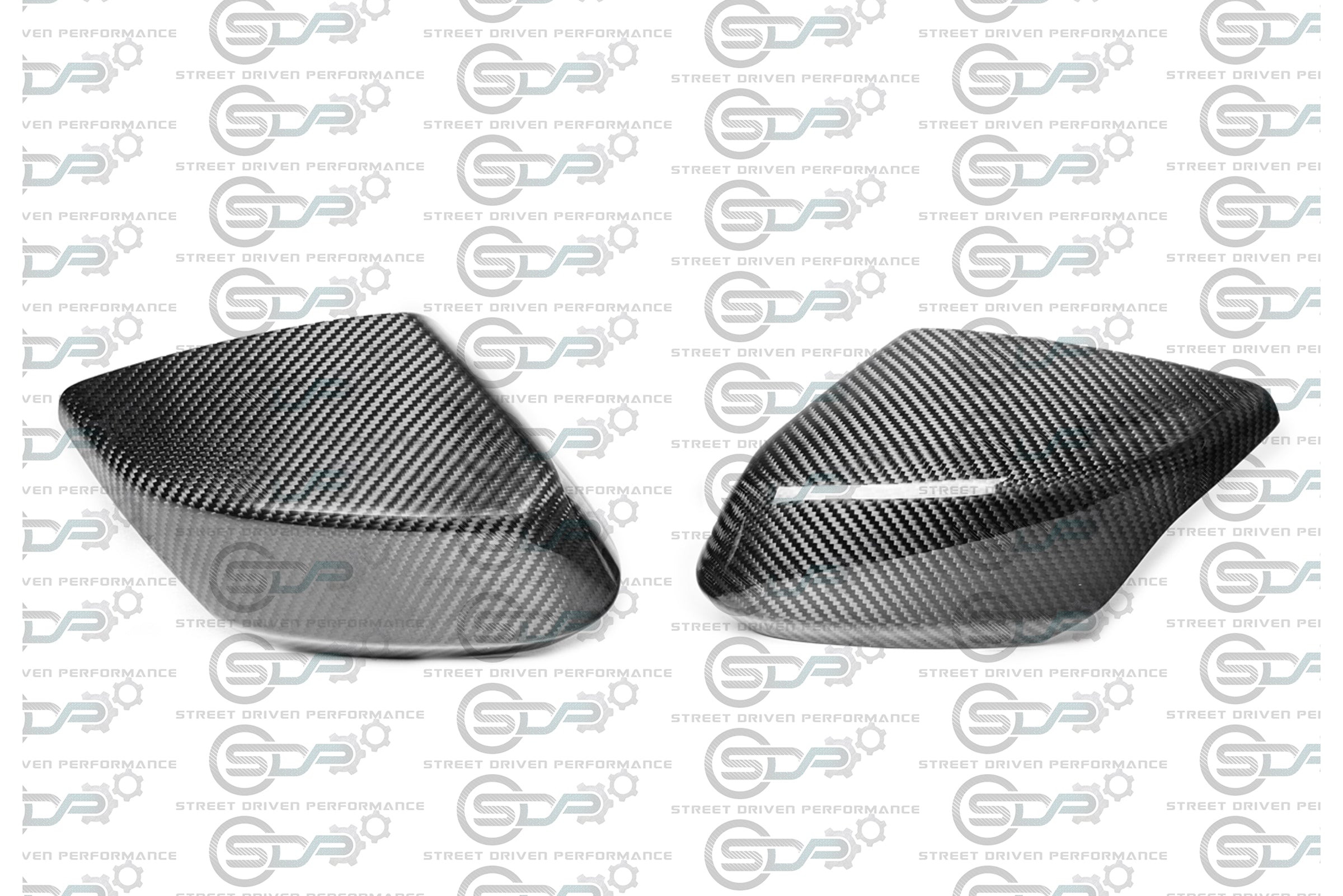 2020+ C8 Corvette - Carbon Fiber Tape-On Top and Bottom Mirror Covers