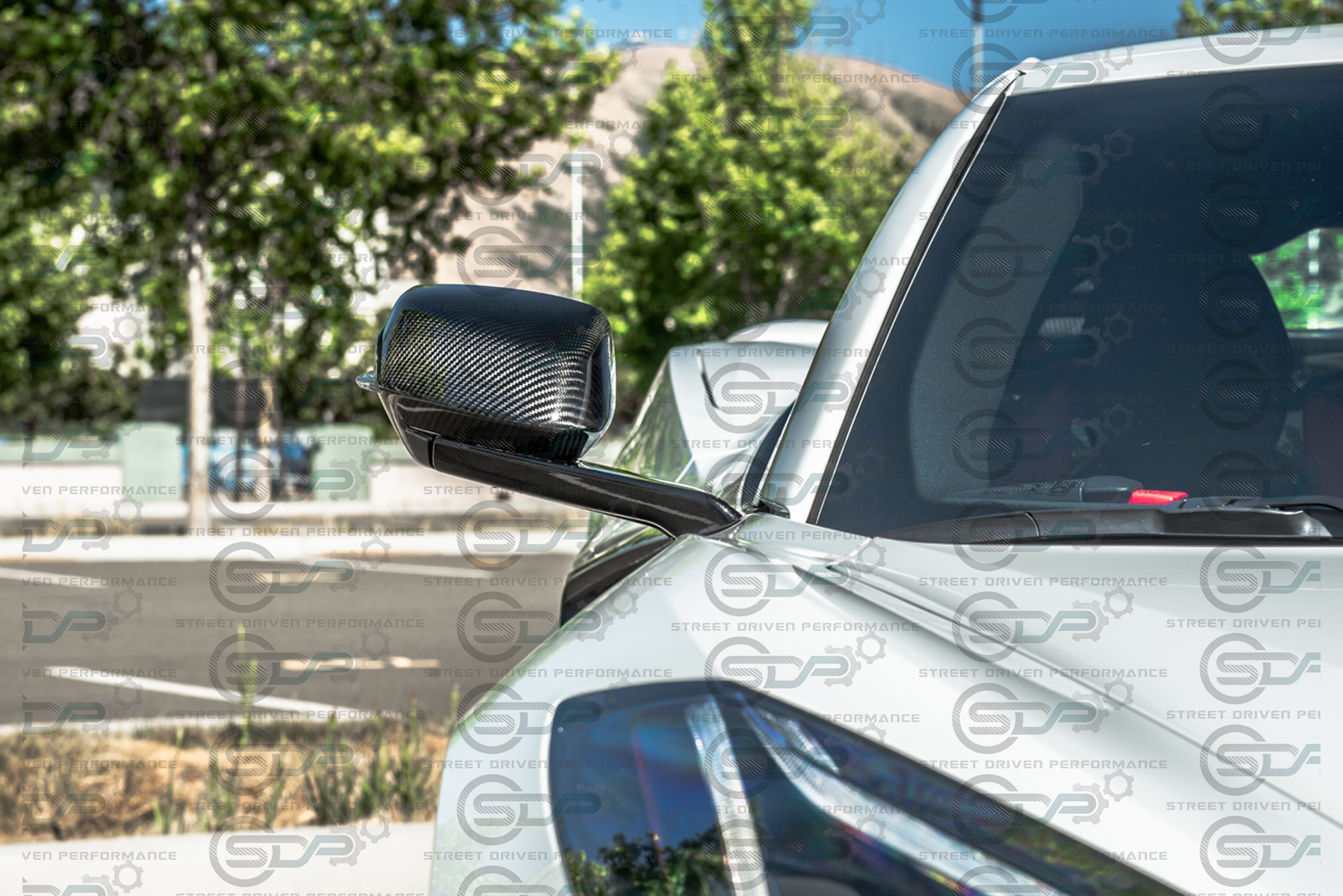 2020+ C8 Corvette - Carbon Fiber Tape-On Top and Bottom Mirror Covers