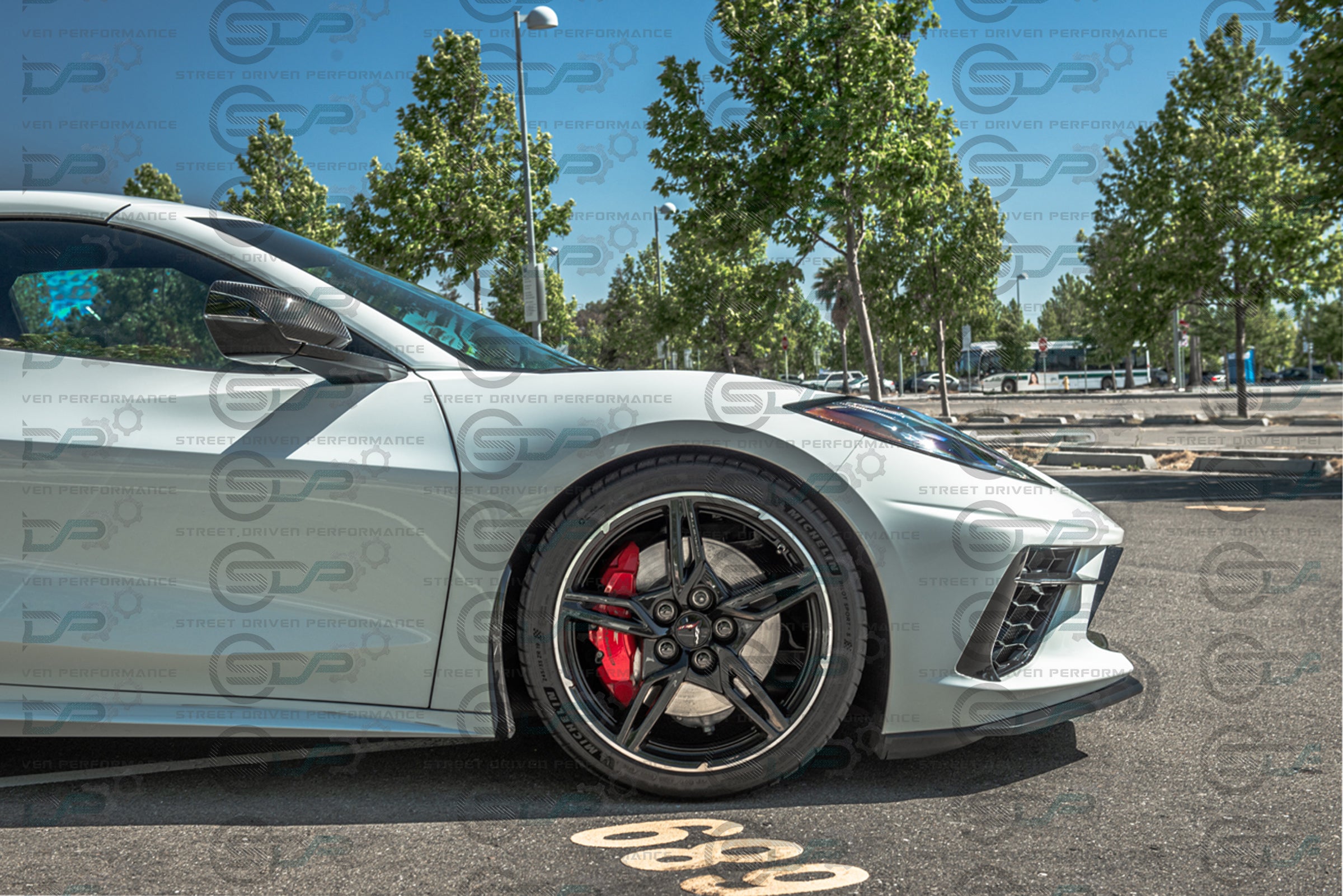 2020+ C8 Corvette - Carbon Fiber Tape-On Top and Bottom Mirror Covers