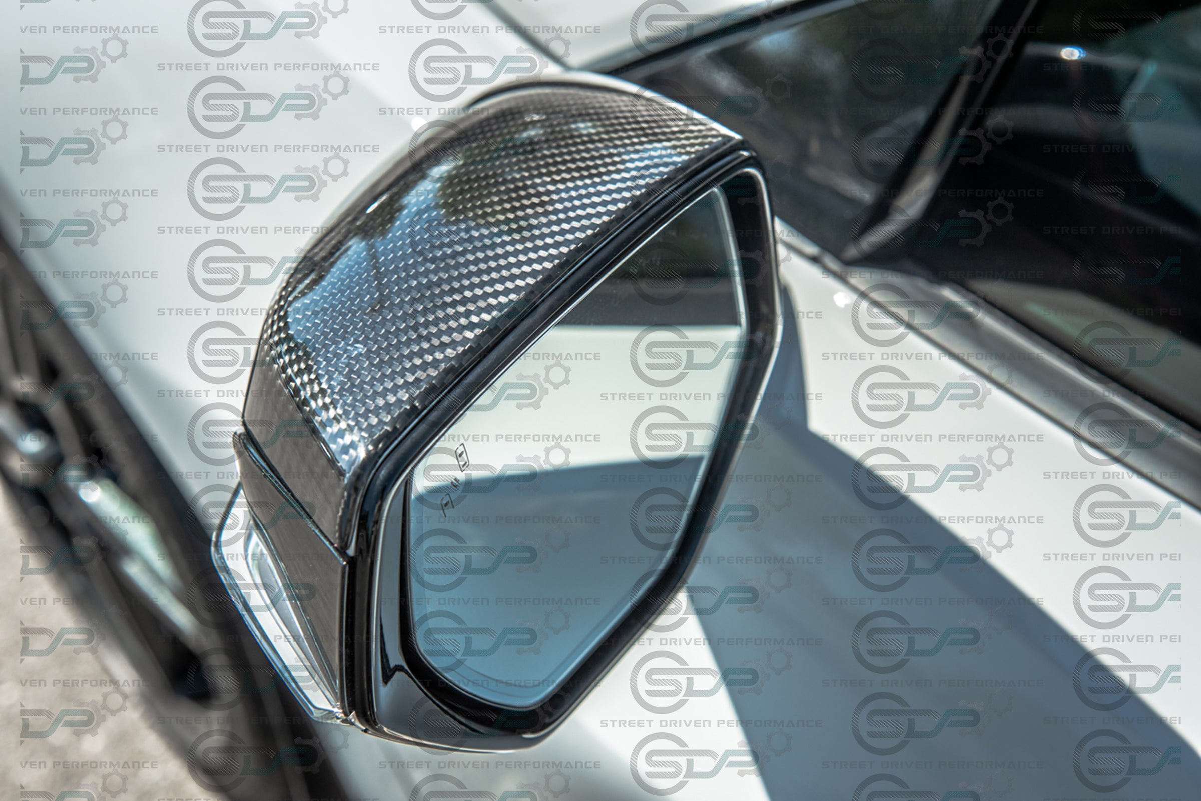 2020+ C8 Corvette - Carbon Fiber Tape-On Top and Bottom Mirror Covers