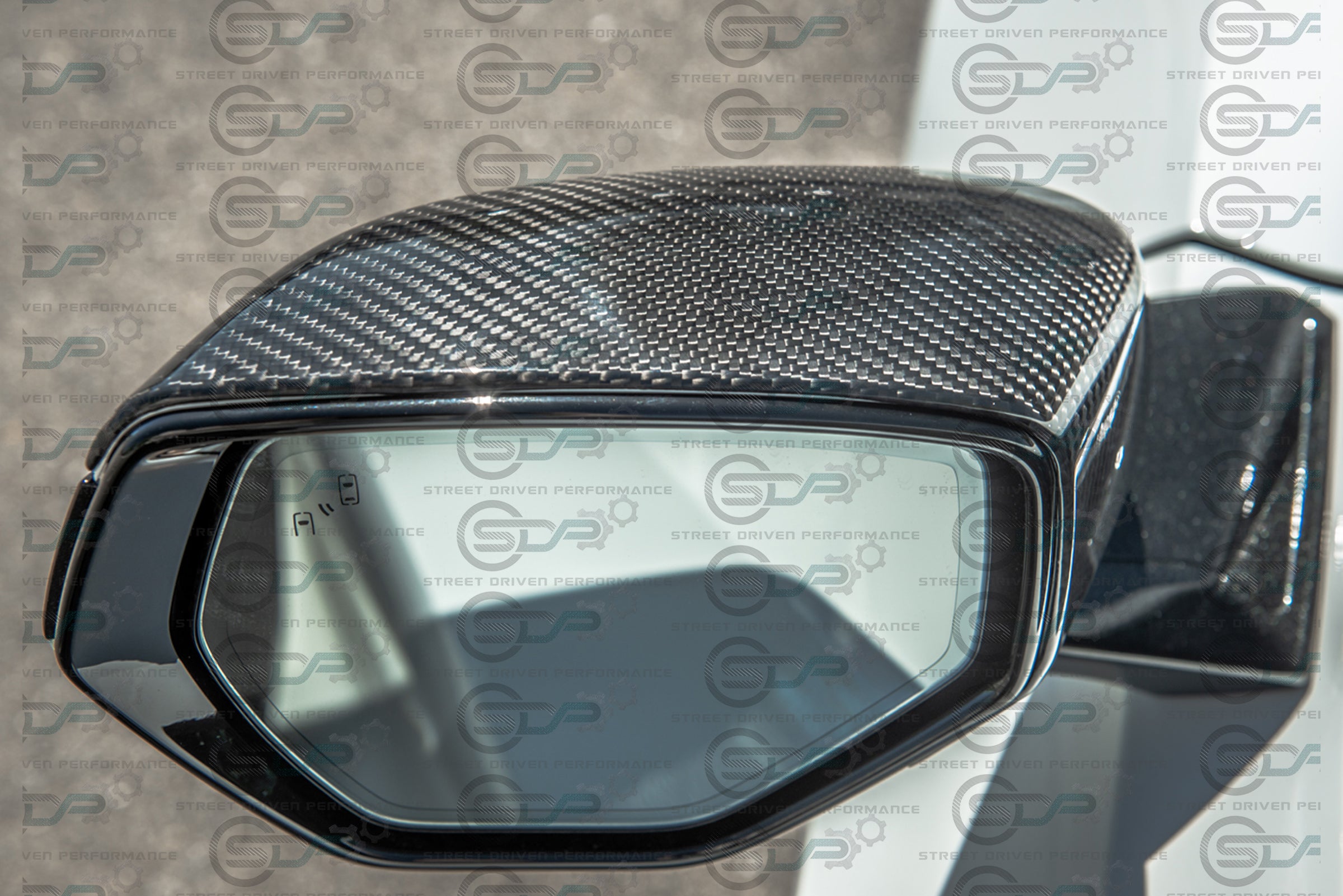 2020+ C8 Corvette - Carbon Fiber Tape-On Top and Bottom Mirror Covers