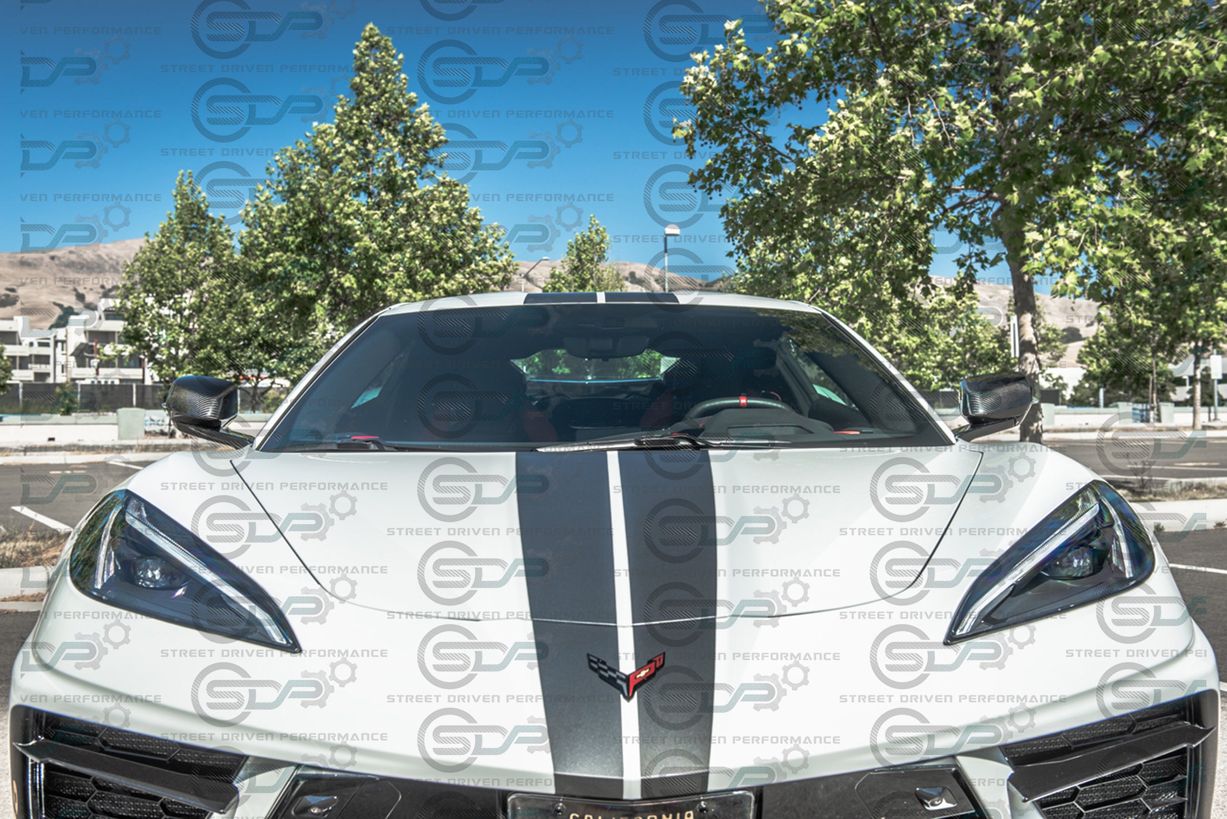 2020+ C8 Corvette - Carbon Fiber Tape-On Top and Bottom Mirror Covers