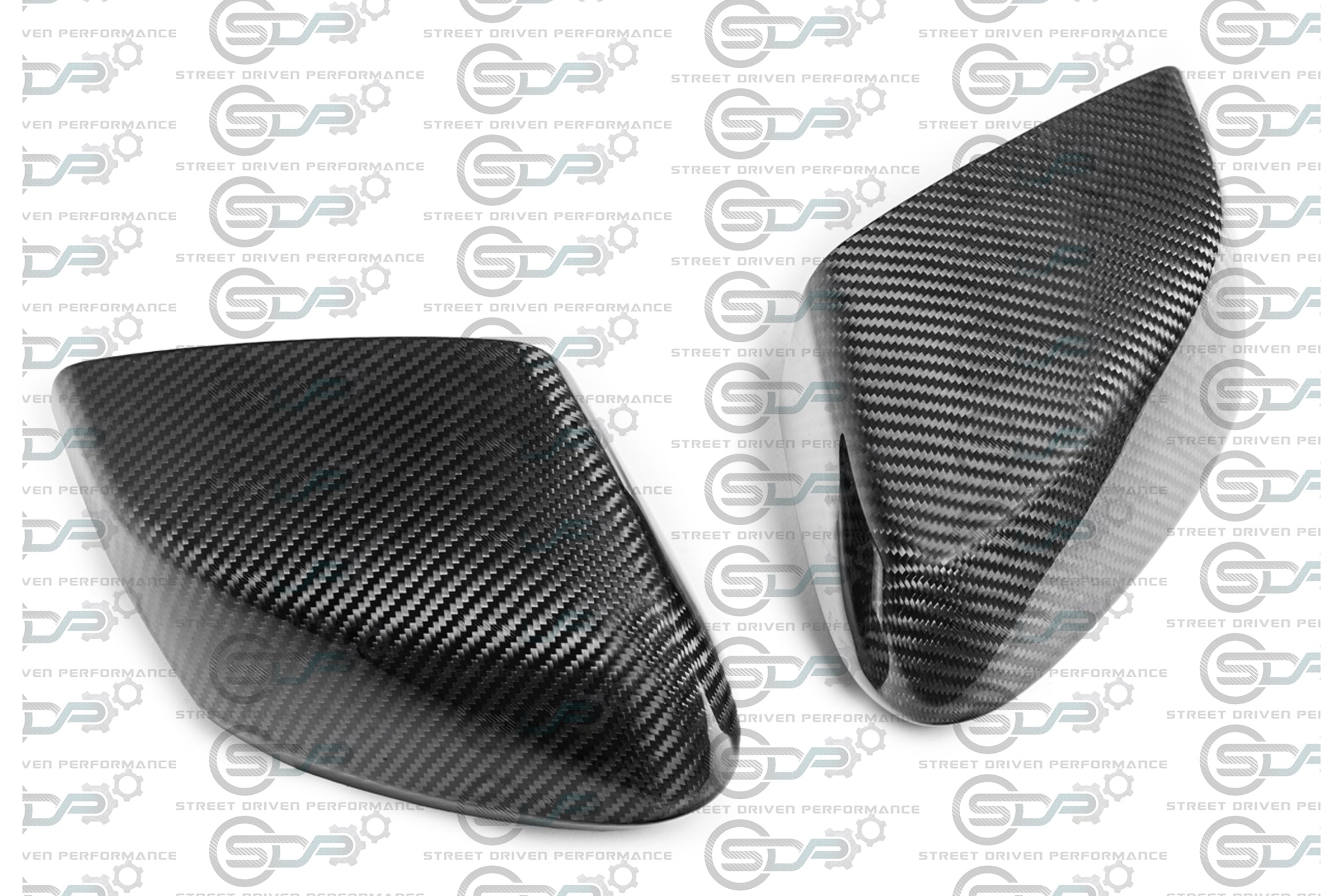 2020+ C8 Corvette - Carbon Fiber Tape-On Top and Bottom Mirror Covers