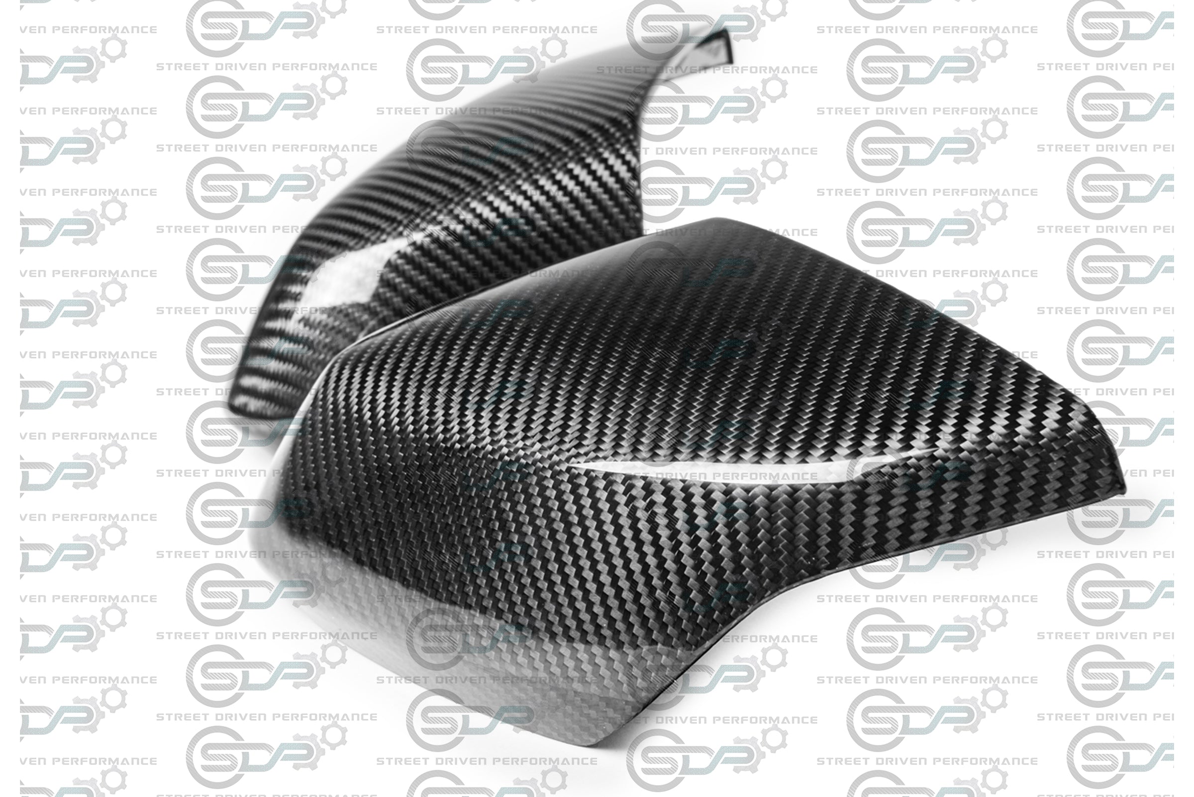 2020+ C8 Corvette - Carbon Fiber Tape-On Top and Bottom Mirror Covers