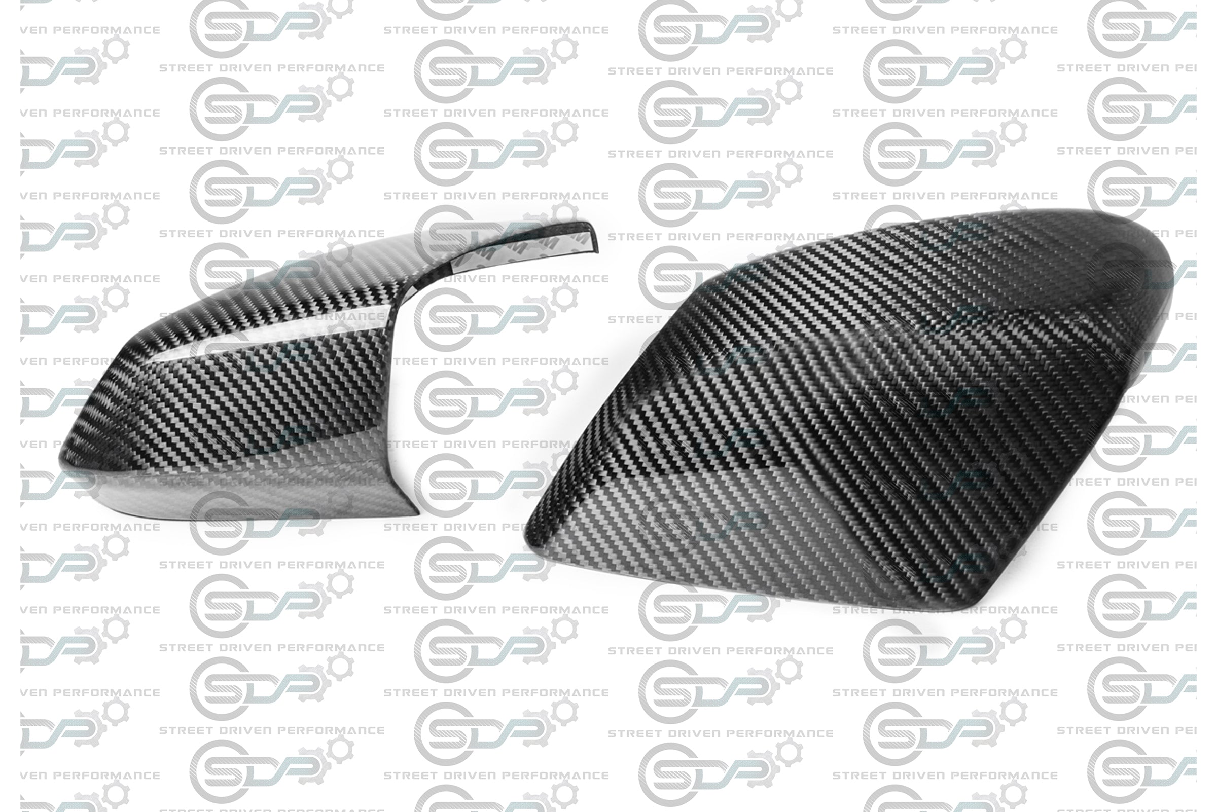 2020+ C8 Corvette - Carbon Fiber Tape-On Top and Bottom Mirror Covers