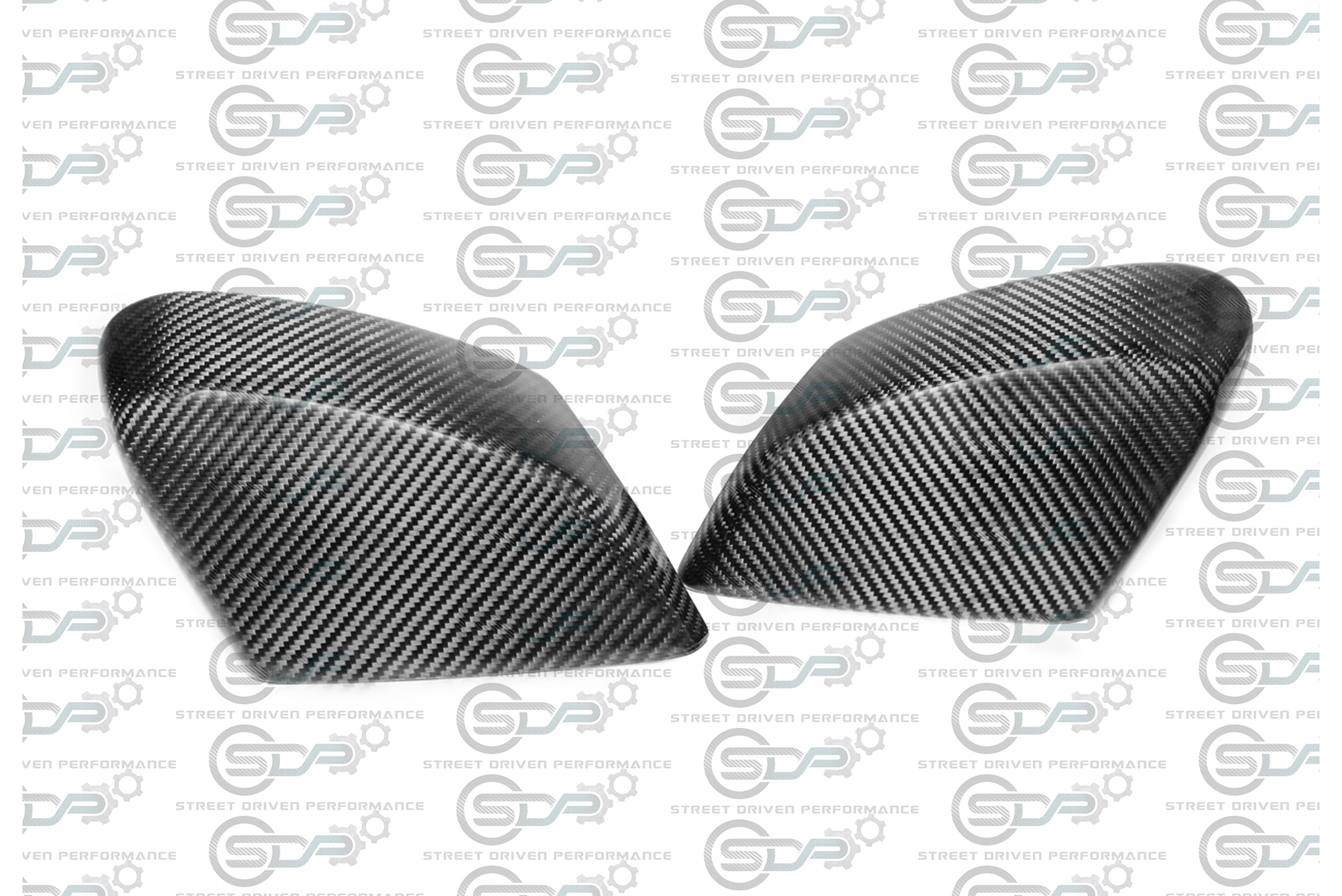 2020+ C8 Corvette - Carbon Fiber Tape-On Top and Bottom Mirror Covers