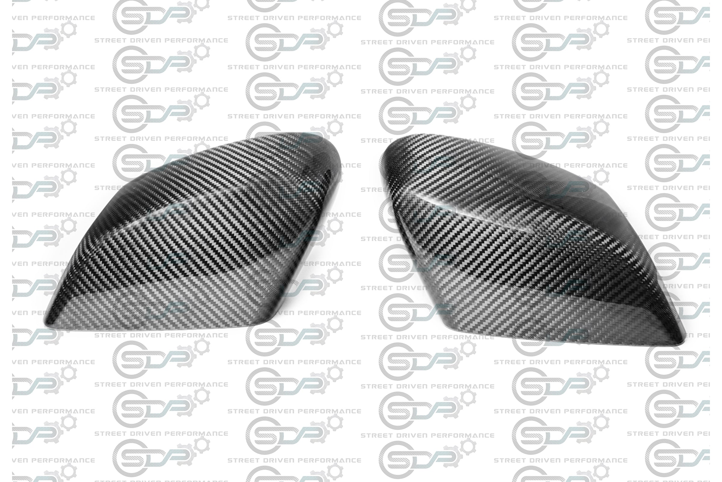 2020+ C8 Corvette - Carbon Fiber Tape-On Top and Bottom Mirror Covers