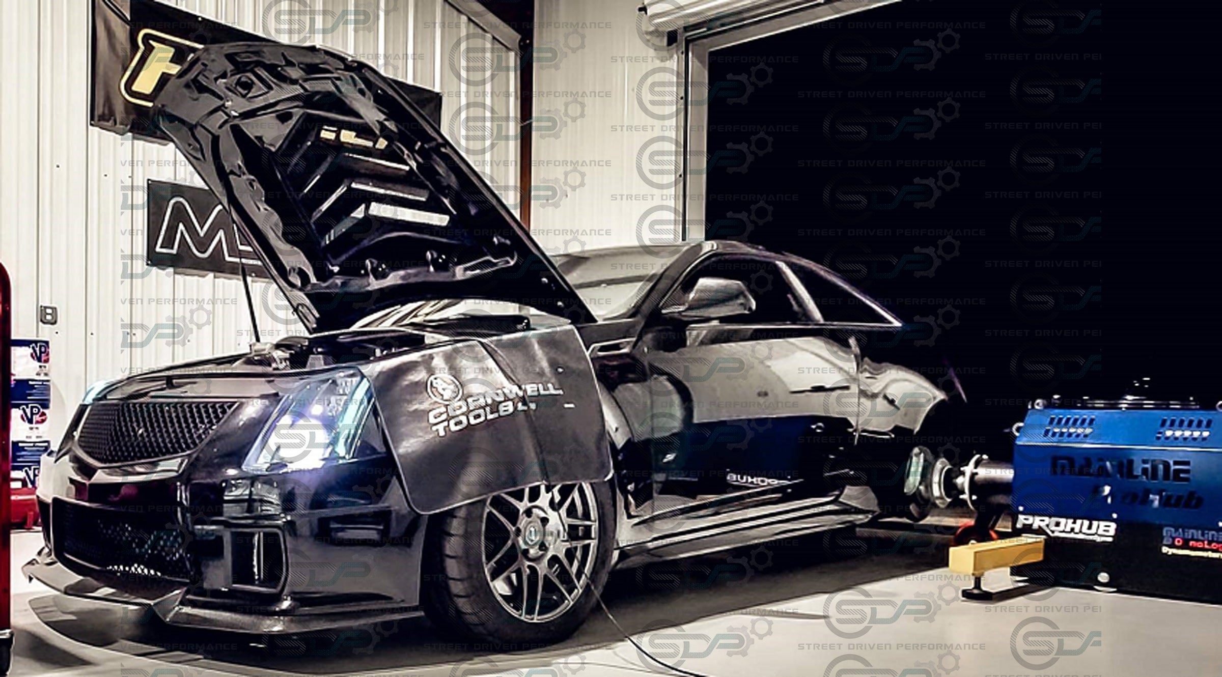 2009-2015 CTS-V V2 -  Black front grilles set (blank no emblem)