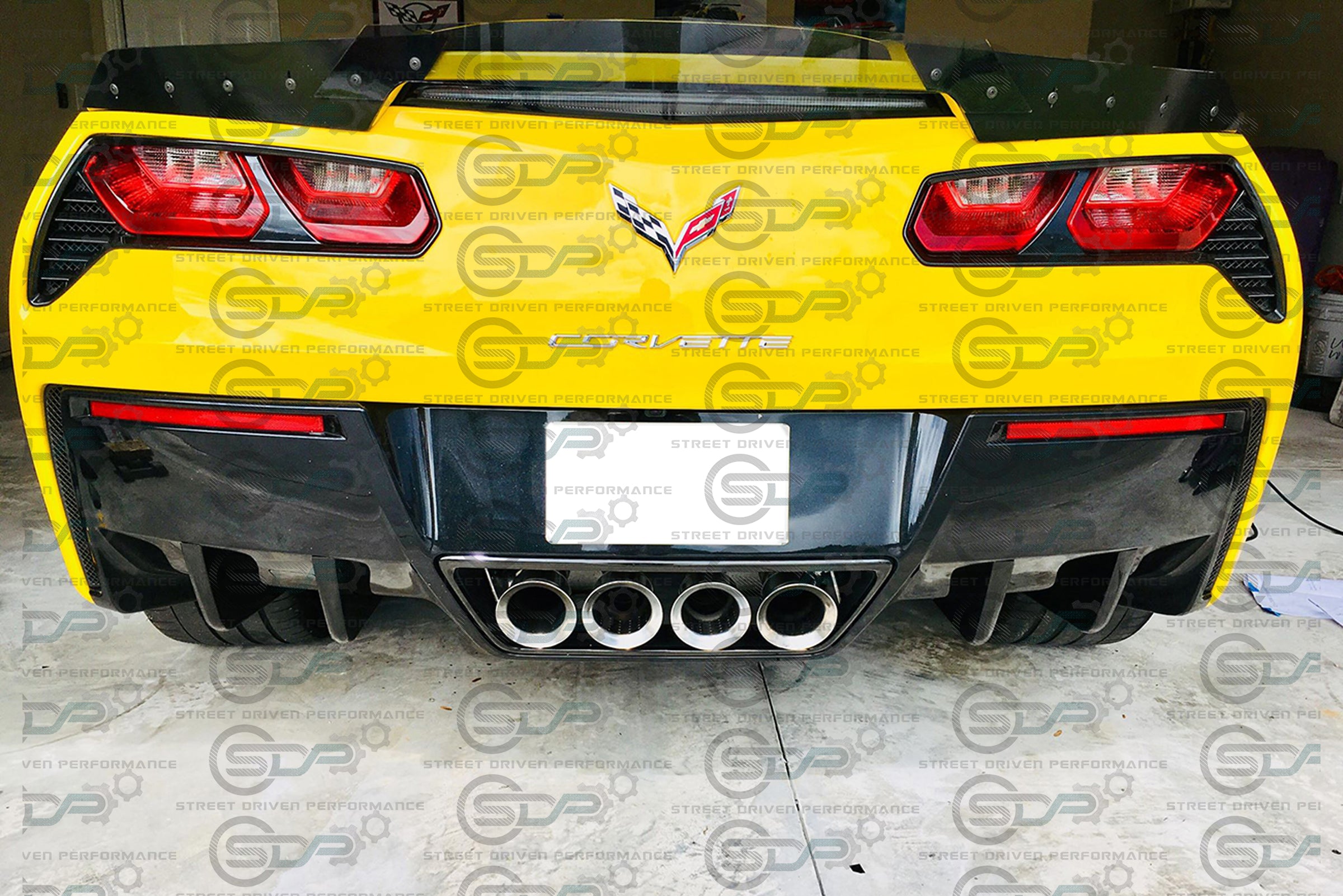 2014-2019 C7 Corvette - Rear Bumper Diffuser Fins