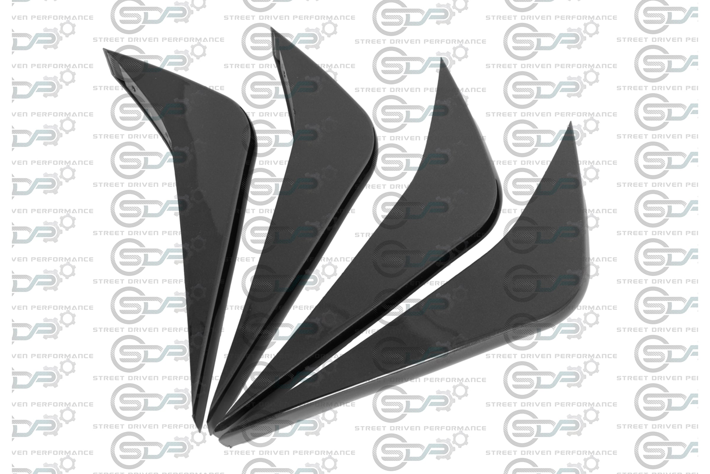 2014-2019 C7 Corvette - Rear Bumper Diffuser Fins