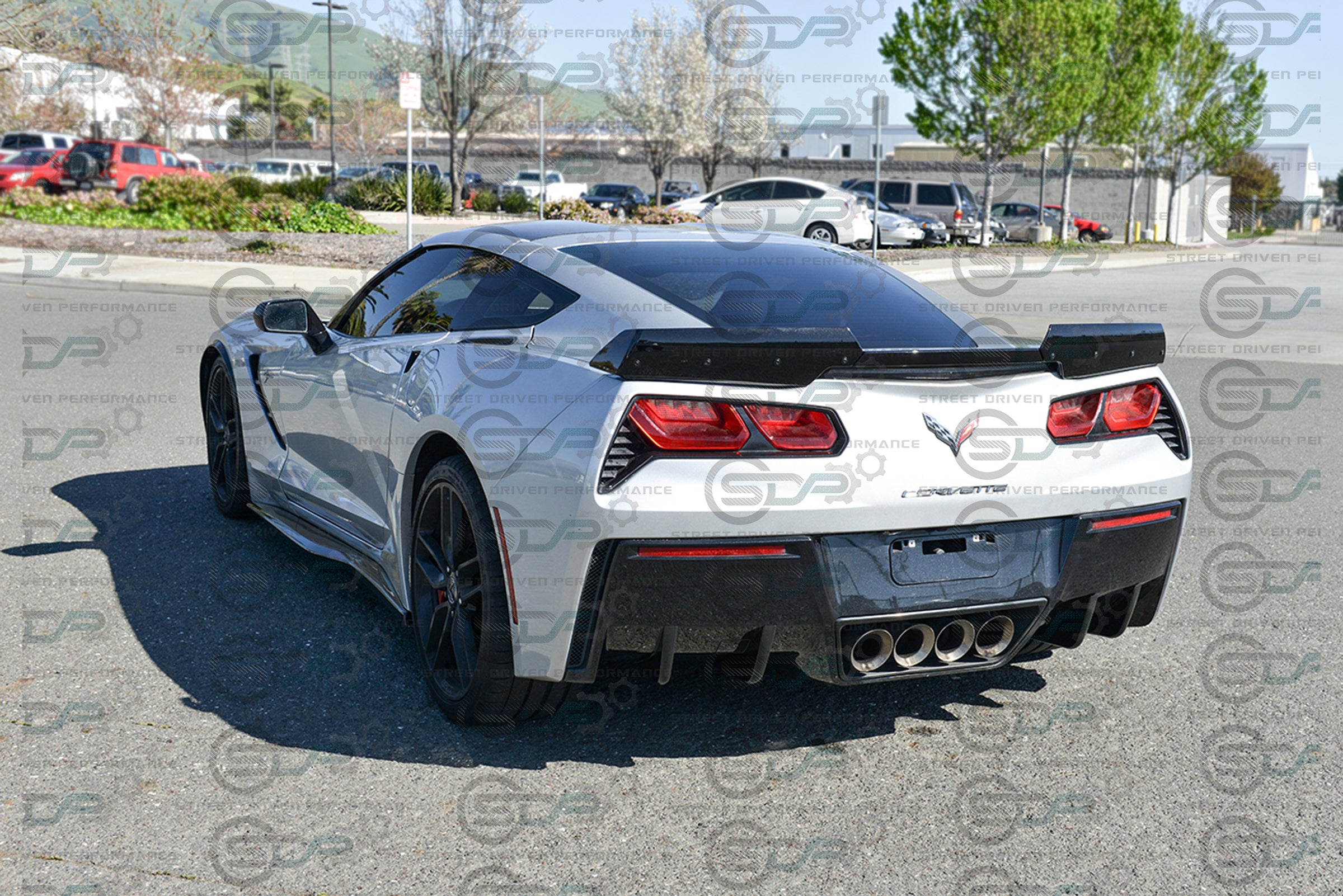 2014-2019 C7 Corvette - Rear Bumper Diffuser Fins