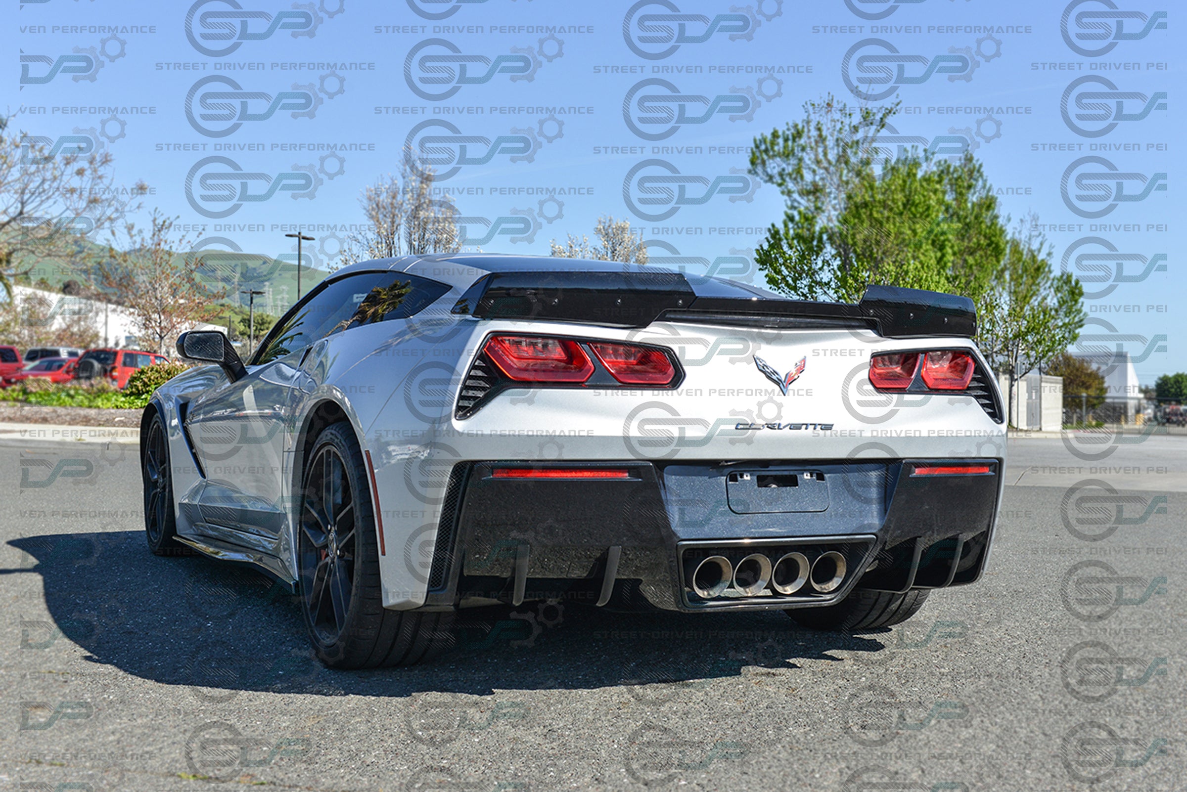 2014-2019 C7 Corvette - Rear Bumper Diffuser Fins