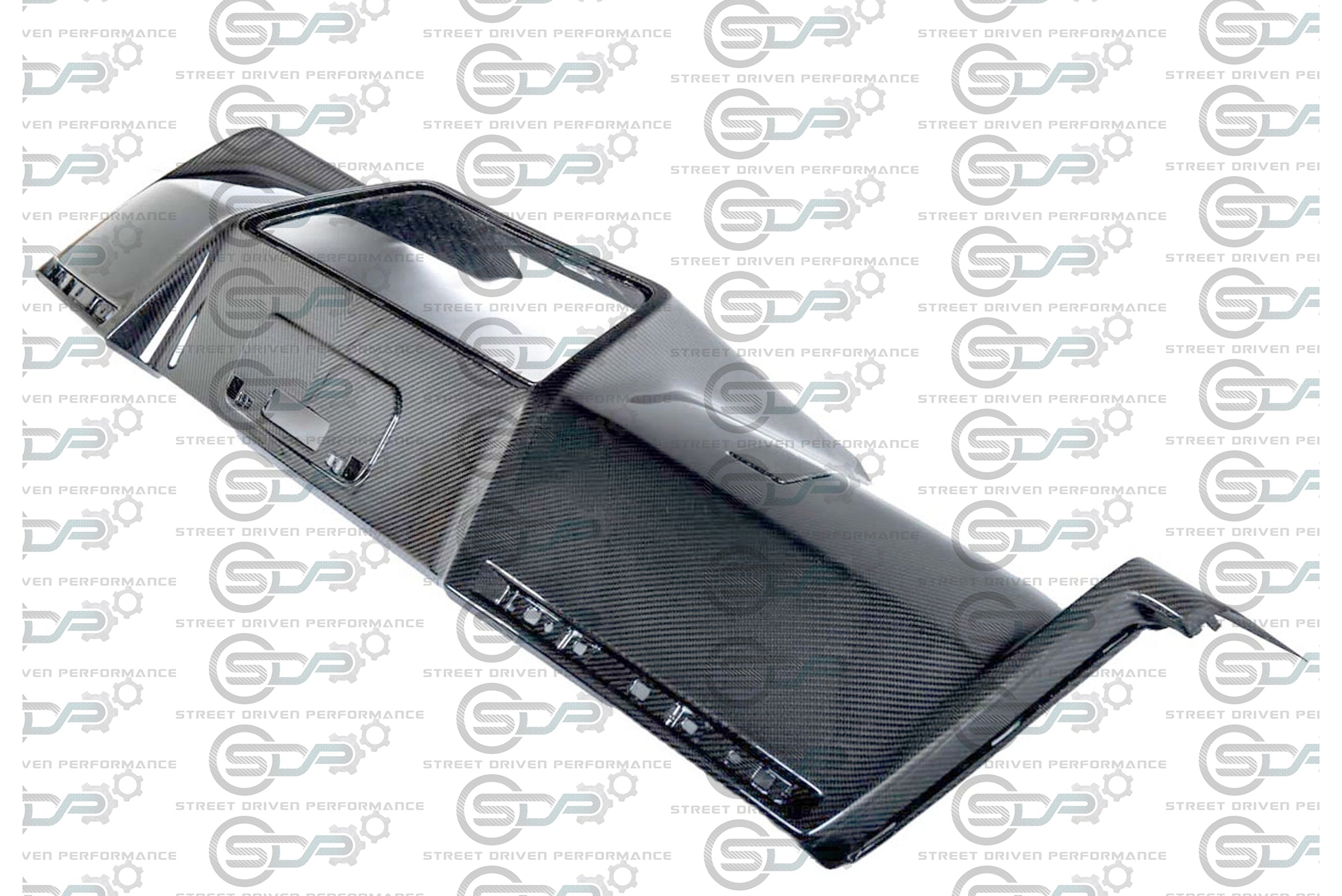 2014-2019 C7 Corvette - Carbon Fiber Rear Bumper Diffuser - Complete